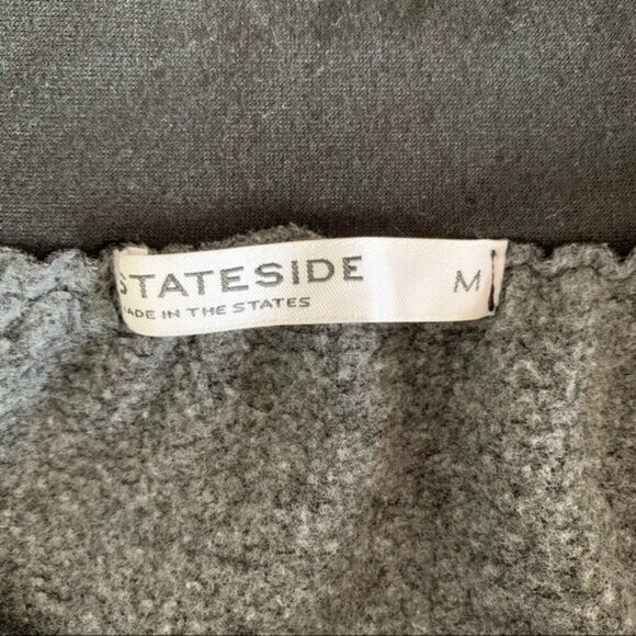 Stateside Pullover Sweater Medium Black Minimalist Cozy Loungewear - Picture 7 of 7